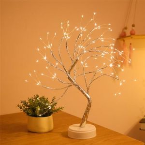 HADAVAKA Lumi&egrave;res De Branche d'arbre, Bonsai Light, Lumi&egrave;res De Branche d'arbre LED, C&acirc;bles USB Ou Piles, pour Branches D&eacute;coratives Ajustables, pour La Chambre &agrave; Coucher (108 LED Warm Lights) (Haoda Ltd, neuf)