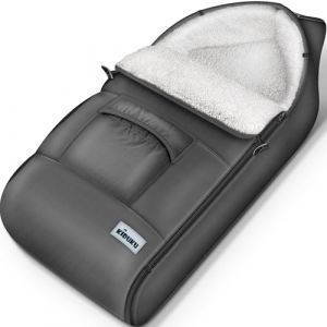 KIDUKU Chancelière pour poussette - Sac de couchage bébé lavable | Couvre-pieds pour coque bébé avec fermeture éclair et grande poche (DWD-Company, neuf)