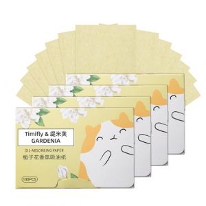 Papier Buvard d'huile, 400 Pcs Papier Buvard pour Le Visage, Feuilles Absorbantes D'huile Naturelles, Matifiante Visage, pour Les Soins De La Peau Huileuse (ANNCHILIO, neuf)