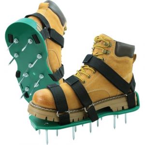 Aérateur Pelouse Chaussure, HSLighting Installation Gratuite, Chaussures À Gazon pour Aérer Efficacement avec Ongles, Idéal pour L’Entretien De Votre Pelouse, Chaussures À Ongles Scarificateur Gazon (HSLighting Direct, neuf)