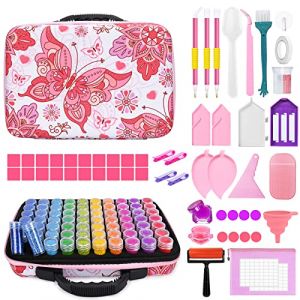 YUTUY Diamond Painting Accessoires Boite de Rangement,Boite de Rangement Diamond Painting,70 Bo&icirc;te de Rangement en Diamant avec Entonnoir pour Broderie Diamant Kit Complet,Boite Broderie Diamant (STORE LA PORTA GIUSEPPA S.R.L., neuf)