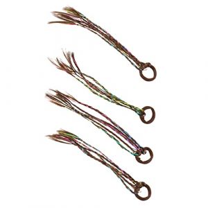 Healvian 4pi&egrave;ces &Eacute;lastique &agrave; Cheveux Tress&eacute; Pour Perruque Coiffe Tress&eacute;e Cordelette &agrave; Cheveux Tress&eacute;e Accessoires Photo Pour Gar&ccedil;on Fille (Le Sengyu, neuf)