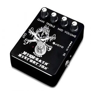 JOYO Pédale de distorsion à gain élevé du crunch AC/DC au métal lourd avec égaliseur complet pour effet guitare électrique – Bypass (JF-04) (JoyoTechnology, neuf)