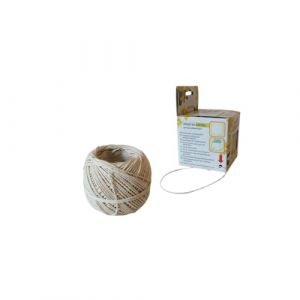 Today Eco - Ficelle Alimentaire en Pur Lin 60 m - Ficelle de Cuisine Naturelle pour R&ocirc;ti, Saucisson et Pr&eacute;parations Culinaires - Ficelle de Boucher - Fabriqu&eacute;e en Italie (Proxima Store, neuf)