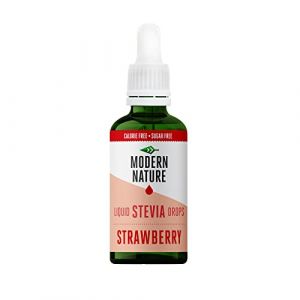 Modern Nature Gouttes de Stevia Liquide - Saveur de Fraise &ndash; Zero Calories et Sans Sucre &ndash; Flavour Drops pour l'Eau, The, Protein, Yogourt &ndash; Keto Stevia Drops Edulcorant Alternative Saine 50ml (Modern Nature Stevia, neuf)