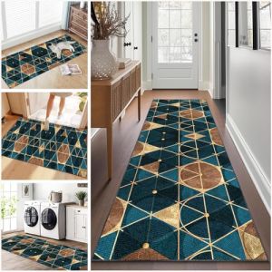 Tapis de Passage Long Tapis de Couloir Antidérapant 40 x 400 cm Tapis de Cuisine Lavable en Machine Tapis d Entree Interieur Tapis Salle de Bain Tapis Couloir Long Moderne pour Cuisine Salon Bureau (xueleixinrzbhd, neuf)