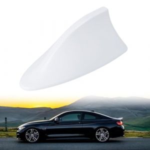 Antenne Voiture Requin, Antenne pour Aileron de Requin Antenne Radio, Antenne Radio Voiture, Antenne de Voiture Universelle, Antenne Radio FM/AM, Antenne de Voiture,Antenne de Top Toit(Blanc) (MagiForeign, neuf)