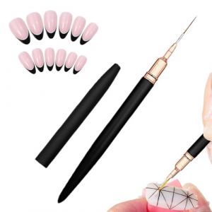 Pinceaux pour nail art, crayon de peinture à ongles, pinceau fin pour ongles, facile à tenir, pinceau fin pour nail art, pinceau de détail pour nail art, stylo à ongles, lignes de peinture, outil de (xaiulke, neuf)