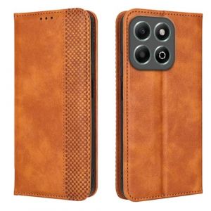 EASSGU Coque pour Honor 200 Smart/Honor X7C (6.8" inches), Etui Flip Folio en Cuir PU avec Interrupteur Magn&eacute;tique, [3 Fentes pour Cartes] [1 Portefeuille] Housse - Marron (EASSGU, neuf)