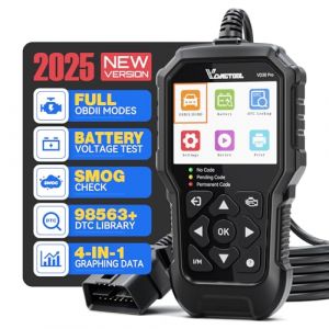 VDIAGTOOL VD30 Pro Lecteur de code de voiture, outil de diagnostic OBD2 pour voitures et camions, lecteur de code moteur, scanner OBD2 avec r&eacute;initialisation, escaner automotriz I/M Readiness pour tous (Test Accounts45, neuf)