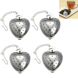 BOBOZHONG Infuseur Th&eacute;,4 pi&egrave;ces Boule A Th&eacute; en Acier Inoxydable,Filtre &agrave; Th&eacute; Boule &agrave; Th&eacute; Passoire &agrave; Th&eacute; Tamis &agrave; Th&eacute; Tamis &agrave; Th&eacute;,pour Feuilles de th&eacute;,&eacute;pices,th&eacute;i&egrave;res (LiFangSotre, neuf)