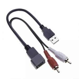 C&acirc;ble adaptateur de r&eacute;tention USB AUX pour Nissan Qashqai J10, Micra K13, Versa 2011 2012 Connecteur audio de voiture compatible avec plusieurs mod&egrave;les Nissan (luckymore, neuf)
