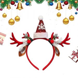 Bandeau bois de cerf, bandeau bois d&rsquo;&eacute;lan, Habiller le bandeau de costume, bandeau pour les vacances de No&euml;l, cerceau &agrave; cheveux, bandeaux pour laver le visage. (mojita, neuf)