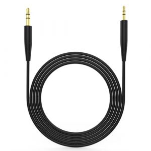 eplacement Câble audio compatible avec casque Bose 700 QuietComfort QC45 QC35II QC35 QC25 Soundlink On-Ear 2 OE2 OE2i Cordon auxiliaire (sans micro) (TXYstore, neuf)