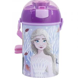 La Reine des Neiges Bouteille d'eau automatique - Bouteille Pop Up 450 ml (Frozen Pop Up Bottle) (tomkid, neuf)