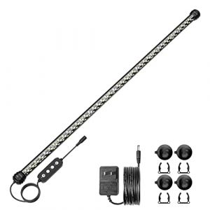 SEAOURA &Eacute;clairage Aquarium avec Minuterie, &Eacute;clairage Submersible pour Bac &agrave; Poissons, avec Allumage/Extinction Automatique, 3 Modes d'&Eacute;clairage, Luminosit&eacute; R&eacute;glable (68cm) (Seaoura, neuf)