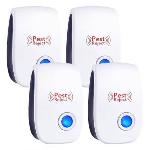 LUFEIS Ultrason Souris et Rats,4 Pack Répulsif à Ultrason,Appareil Ultrason Souris,Répulsif à Ultrasons pour Intérieur Dispositif Anti Souris, pour Moustiques,Fourmis, Rats,Araignées (weiyuyu, neuf)
