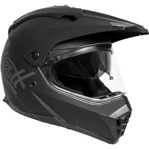 Westt Casques De Moto - Casque Moto Homme Femme Homologu&eacute; ECE Casques Motocross - Casque Moto Cross avec Double Visi&egrave;re Casque Quad Noir S (55-56cm) (Marketplace-Powerbrands, neuf)