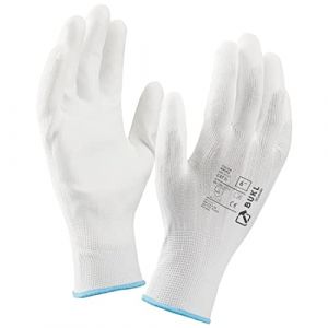 3Kamido Gants de travail BUKL - Gants de montage antid&eacute;rapants Sans couture, r&eacute;paration, industrie automobile, travaux de pr&eacute;cision, service automobile, atelier taille 7 (120 Paires) Blanc (3Kamido, neuf)
