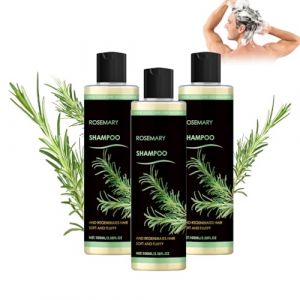 Shampoing Fortifiant Et &eacute;Paississant Au Romarin Pour La Pousse Des Cheveux, Enrichi En Vitamine C, Shampoings Fortifiants Et &eacute;Paississants Pour Cheveux, Hydratant Pour Femmes Et Hommes (3 PCS) (JIEXIANG, neuf)
