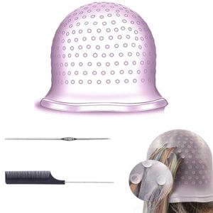 PLABBDPL Bonnet à Mèches avec Crochet, Bonnet Meches Cheveux Professionnel, Chapeau de Coloration, Soulignant Le Chapeau De Glaçage, Avec un Peigne, pour Cheveux de Coloration (EU ABBD BOUTIQUE TRADE LTD, neuf)