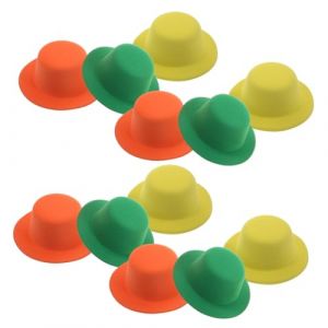 Vaguelly 12 Pi&egrave;ces Couver-chef chapeau bec de canard pour enfants pincettes &agrave; cheveux mini chapeaux pince &agrave; cheveux mini chapeau avec clip avec clip bec de canard (Bustling Xin, neuf)