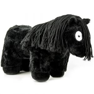 Crafty Ponies Cheval en Peluche Noir + Noir (48 cm) avec livret d'instructions (CRAFTY PONIES, neuf)