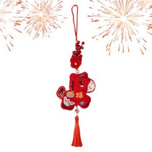 Year of The Horse Decorations | 2026 Chinese New Year Ornaments | Lunar New Decor for Home Party Door Window Wall; Traditional Spring Festival Fortune Cartoon Table & Room Accents (Chang Qing, neuf)