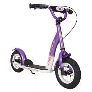 STAR SCOOTER Trottinette Enfant 2 Roues pour gar&ccedil;ons et Filles de 4-6 Ans | Patinette 10 Pouces Classique avec Grande Roues pneumatique | Lilas & Blanc (Star-Trademarks (Concessionnaire Europ&eacute;en), neuf)