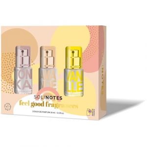 Coffret cadeau Parfum SOLINOTES - 3 Eaux de Parfum - Tonka, Amande, Vanille. 15ml chacune (Corania, neuf)