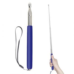 VONJUMA Baguette De Pointage Extensible 100Cm Tige Télescopique Avec Poignée Bâton De Pointage Extensible En Acier Inoxydable Baguette De Pointage Compacte Pour L'Enseignement La Présentation (VONJUMA STORE, neuf)