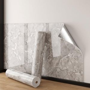 ByteRunning Papier Peint Autocollant Effet marbre,Rouleau de Papier Peint Autocollant Imitation marbre,Dalle De Plafond,&eacute;paissi,imperm&eacute;able et r&eacute;sistant &agrave; l'huile,pour Cuisine,Salon,Fond D&eacute;cor TV (Nova Goods Shop, neuf)