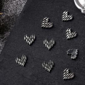 Lot de 10 bijoux gothiques 3D en forme de tête de mort en strass vintage (jihehome, neuf)