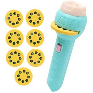 Lampe de Poche de projecteur de Diapositives avec 56 Motifs Torche de projecteur avec des Animaux Fruits Transport pour Enfants (xuanenxianLongDongYanChengshangmaoyouxiangongsi, neuf)