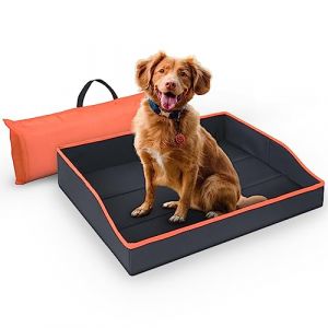 Bestlivings Panier pliable pour petits chiens et chats &ndash; Orange &ndash; (60 cm x 43 cm) &ndash; Lit de voyage portable avec cadre solide (bestcount, neuf)