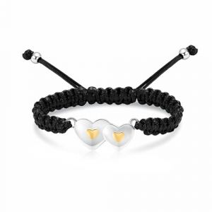 QGJNSGC Bracelet urne funéraire double cœur pour femme - Bijou funéraire pour toujours dans mon cœur - Bijou commémoratif pour la perte des êtres chers, animaux de compagnie - Cadeau funéraire (QGJNSGC jewelry, neuf)