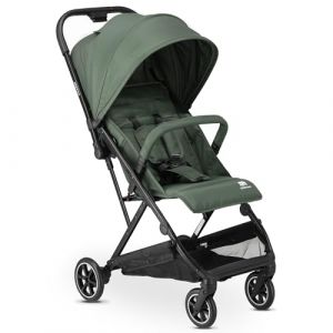 DERYAN Easy Buggy - Poussette de voyage légère pour bébés et tout-petits - Compact pliable avec fonction allongée et capote solaire - Vert (Deryan, neuf)
