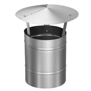 KOTARBAU&reg; Chapeau De Chemin&eacute;e - INOX - &oslash; 150 mm - Argent - Chapeau Chemin&eacute;e Anti Pluie - R&eacute;sistant &agrave; la Corrosion - Installation Facile - Design Moderne (KOTARBAU, neuf)