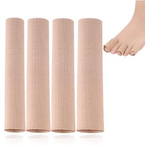 MenYiYDS 4Pcs Protecteur d'orteil,Protecteur d'orteil en Silicone découpable Tube de Coussinet d'orteil Bandage Tubulaire Bandage de Doigt de Gel pour dissolvant de maïs,Coussinet de callosités,S/M/L (MiniY, neuf)