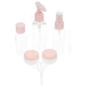 Healeved 1 ensemble Bouteilles de Voyage Réutilisables Ensemble Transparent de Flacons Cosmétiques Étanches et Pratiques pour Toilettes et Soins Peau (Sonieg, neuf)