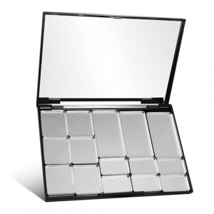 MUSISALY Palette de Maquillage Magn&eacute;tique Vide Compacte 366 Cases en M&eacute;tal Miroir Int&eacute;gr&eacute; Plateau de Rangement Portable pour Fards &agrave; Paupi&egrave;res Blushs et Poudres pour Voyage et Usage (YangF, neuf)