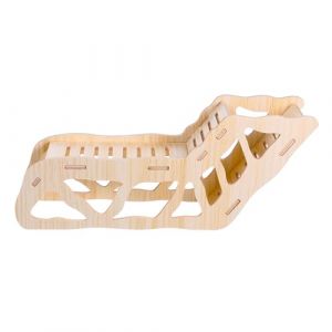 HJZHI Cachette et tunnel d'exploration polyvalent en bois pour hamsters avec échelle d'escalade pour hamster et explorateur pour gerbilles hamsters petits animaux domestiques (successful career, neuf)