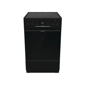 Gorenje GECS5C70BPA Cuisini&egrave;re &eacute;lectrique avec plaque de cuisson vitroc&eacute;ramique, 50 cm, 70 l, GentleClose, chauffage rapide, AirFry, ExtraSteam, extracteurs t&eacute;lescopiques, AquaClean, noir (Eoshop, neuf)