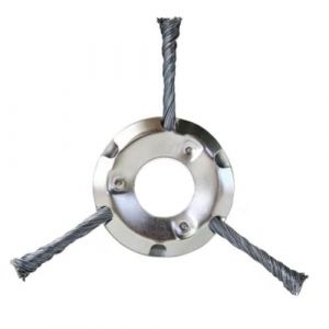 Brosse rotative en fil d'acier pour d&eacute;broussailleuse &agrave; n&oelig;ud torsad&eacute; 25,4 mm de diam&egrave;tre pour d&eacute;broussailleuse &agrave; batterie au lithium (3T) (Pop Tools, neuf)