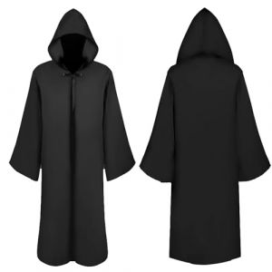 Kitimi Je-d Robe Adulte, Homme Cape &agrave; Capuchon Costume de Chevalier, Cape M&eacute;di&eacute;vale &agrave; Capuche, Ensemble de Robe Adulte Pour Carnaval Halloween F&ecirc;tes &agrave; Th&egrave;me Costume de Cosplay(M) (Risber, neuf)