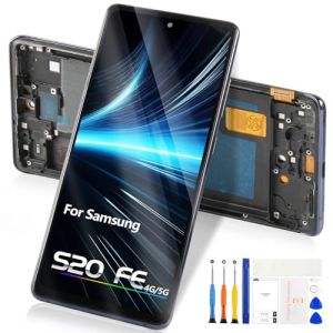 TFT &Eacute;cran pour Samsung Galaxy S20 FE 4G / 5G LCD Ecran Tactile Digitizer pour Galaxy S20 FE 4G SM-G780F SM-G781U LCD pour Samsung S20 FE 2022 Assembl&eacute;e avec Cadre, 6,5" (Atwist, neuf)