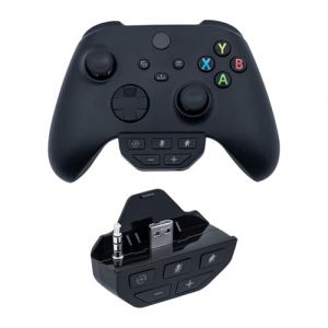 Mcbazel Adaptateur de Casque pour Xbox, amplificateur de Son pour Manette Xbox One avec Prise Jack 3,5 mm/Xbox Series S/Series X/Xbox One/Xbox Ones Controller – Noir (TransChased, neuf)