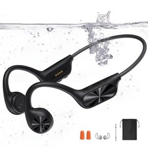 sayrelances Casque Conduction Osseuse, Ecouteur Waterproof Natation Bluetooth 5.4, M&eacute;moire MP3 32 Go Int&eacute;gr&eacute;e, Lecteur MP3 &Eacute;tanche IPX8,Ecouteur Natation sans Fil pour Course &agrave; Pied,Natation,Cyclisme (Yowei Superior Products, neuf)