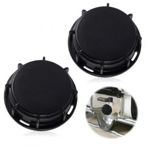 mizikuu 2 Pièces IBC S60 Bouchon Cuve, Raccord Adaptateur pour Cuve 1000 litres Filetage Intérieur Plastique Raccords Robinet Tuyau Compatible avec Diverses Cuves, Noir (JINJIE LIMITED, neuf)