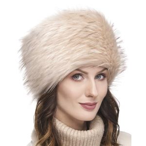 Futrzane Classic Chapeau Cosaque - Chapka Femme en Fausse Fourrure - Toque Russe (M, Ivoire Classic) (Futrzane EU, neuf)